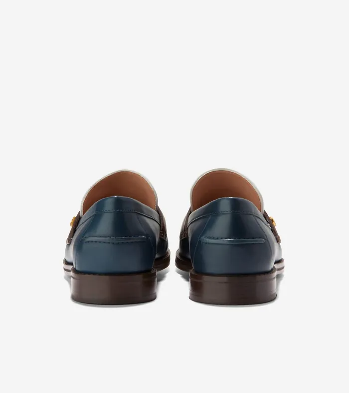 Women Lux Pinch Penny Loafers Ivorychocolateblue Wing Teal Cole Haan Loafers and Drivers