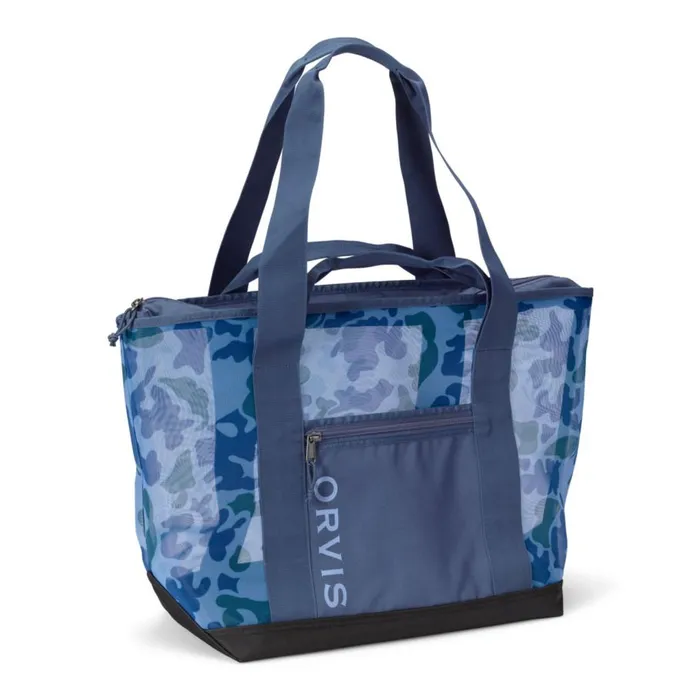 WomenMen Mesh Adventure Tote Blue Camo Orvis Packs and Bags