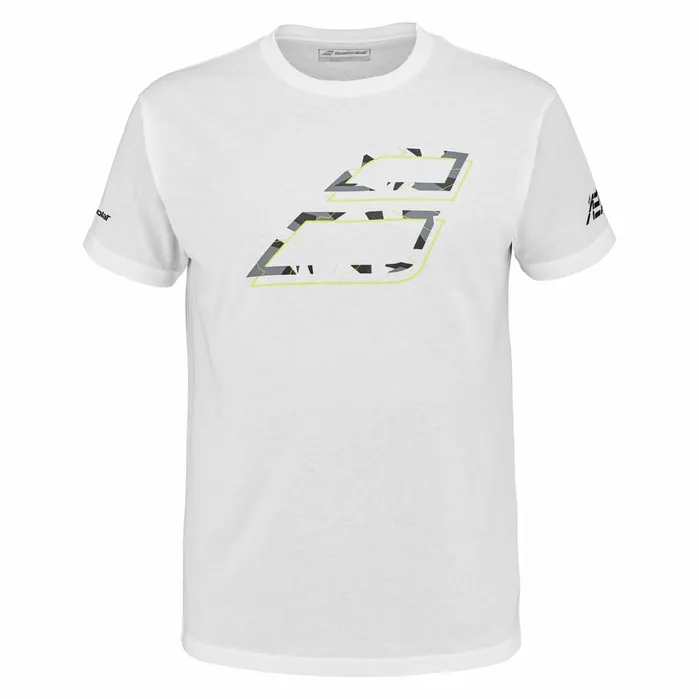 WomenMen Tops Babolat Aero Cotton Tee Heather Whitegrey