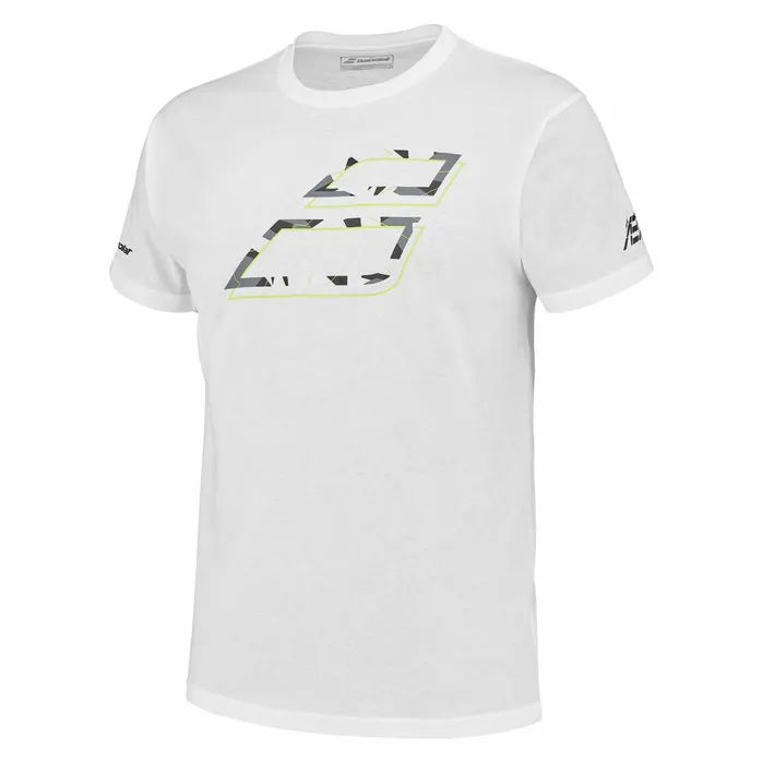 WomenMen Tops Babolat Aero Cotton Tee Heather Whitegrey