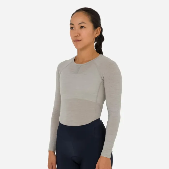 Women Merino Base Layer 8211 Long Sleeve Blackblackdark Navycreamwhiterock Ridge Rock Ridge Rapha Base Layers
