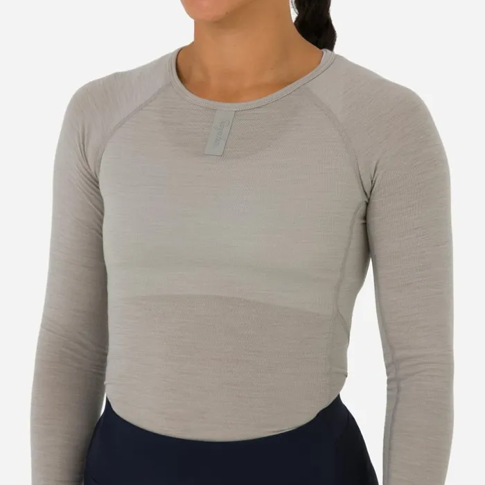 Women Merino Base Layer 8211 Long Sleeve Blackblackdark Navycreamwhiterock Ridge Rock Ridge Rapha Base Layers