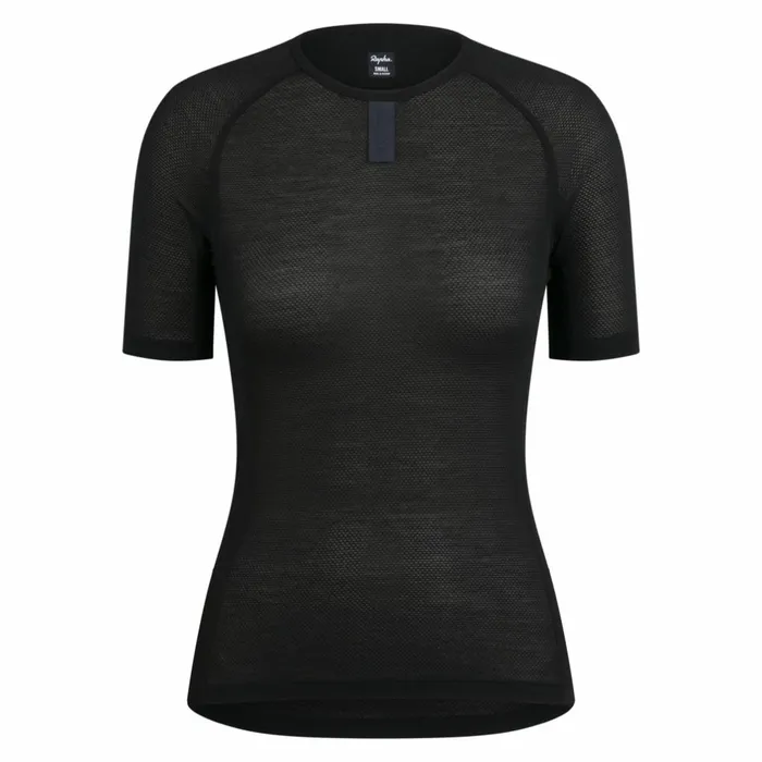 Women Merino Lightweight Base Layer 8211 SS Black Blackcream White Rapha Base Layers