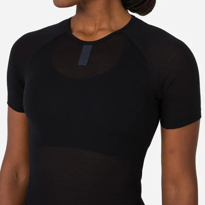 Women Merino Lightweight Base Layer 8211 SS Black Blackcream White Rapha Base Layers