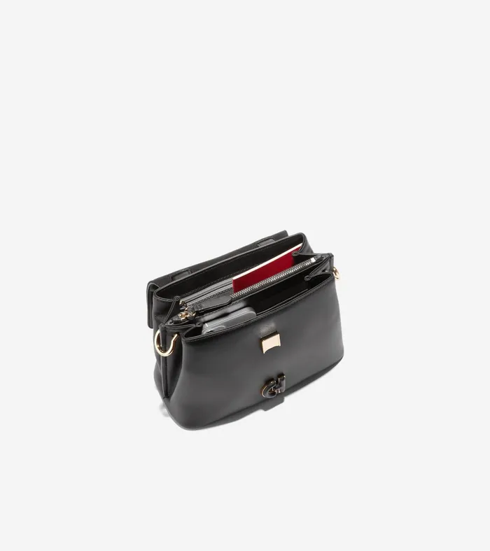 Women Mini Collective Satchel Black Cole Haan Crossbody Bags
