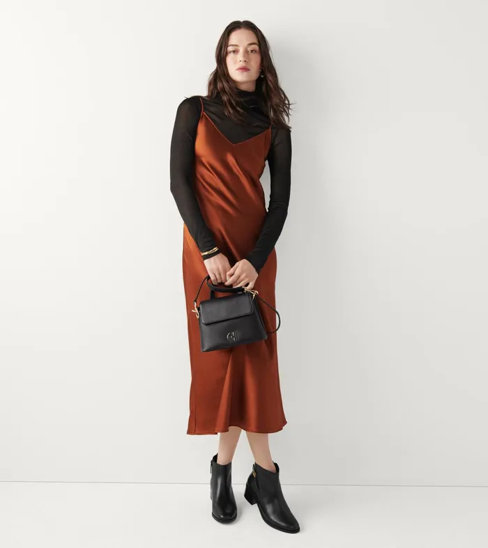 Women Mini Collective Satchel Black Cole Haan Crossbody Bags