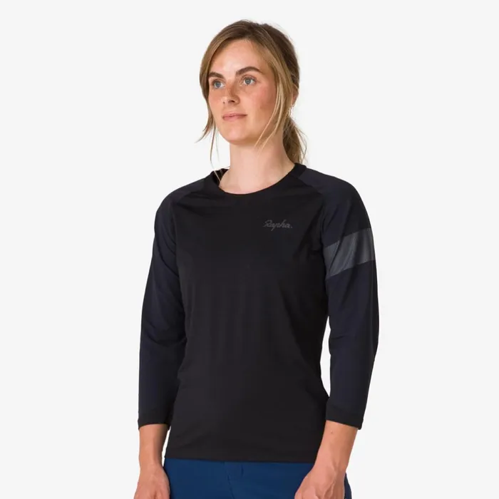 Women MTB Trail Sleeve Cycling Jersey Blackblacklight Greyblackpistachiodark Redolivedark Khakisanddark Grey Rapha Hoodies TShirts and Tops