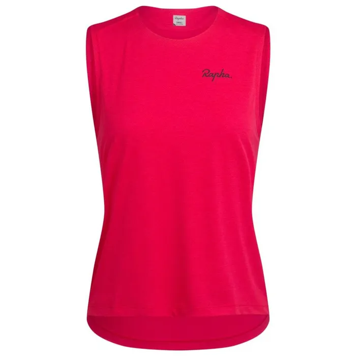 Women MTB Trail Tank Top Blacklight Greypinkblack Rapha Hoodies TShirts and Tops