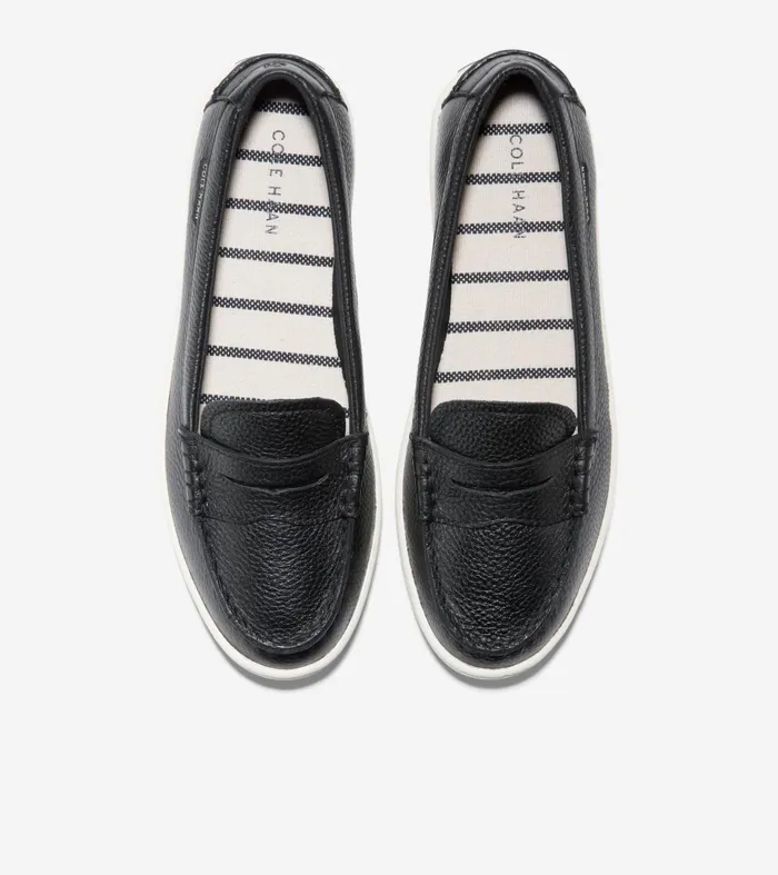 Women Nantucket Penny Loafers Blackwhite Cole Haan Loafers and Drivers