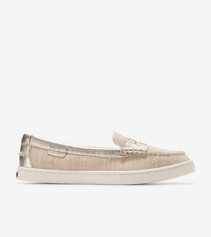 Women Nantucket Penny Loafers Naturalgold Cole Haan Loafers and Drivers