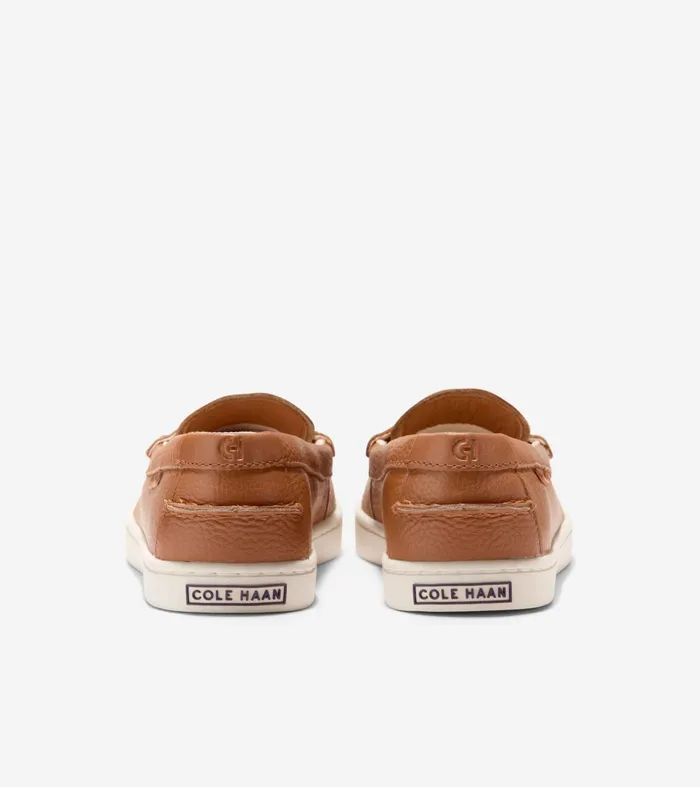 Women Nantucket Penny Loafers Pecan Brownwhite Cole Haan Loafers and Drivers