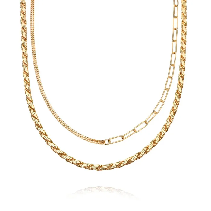 Women Necklace Layering Sets Daisy London Jewellery Duality Intention Necklace Layering Set Women Necklace Layering Sets Daisy London Jewellery Duality Intention Necklace Layering Set
