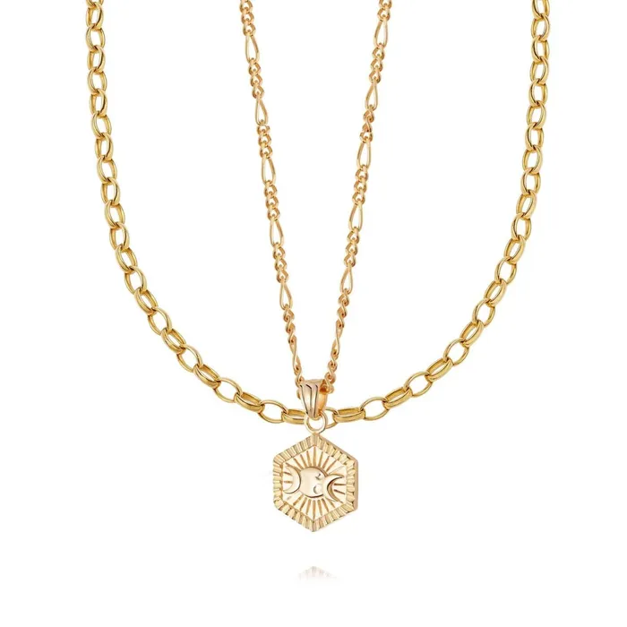 Women Necklace Layering Sets Daisy London Jewellery Goddess Glow Necklace Layering Set Women Necklace Layering Sets Daisy London Jewellery Goddess Glow Necklace Layering Set