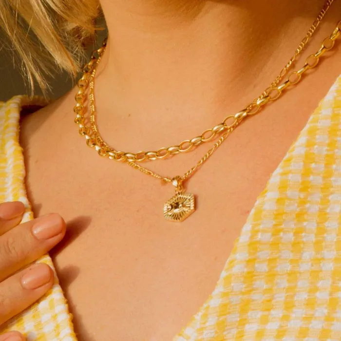 Women Necklace Layering Sets Daisy London Jewellery Goddess Glow Necklace Layering Set