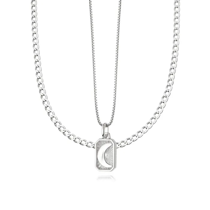 Women Necklace Layering Sets Daisy London Jewellery Luna Curb Necklace Layering Set Women Necklace Layering Sets Daisy London Jewellery Luna Curb Necklace Layering Set