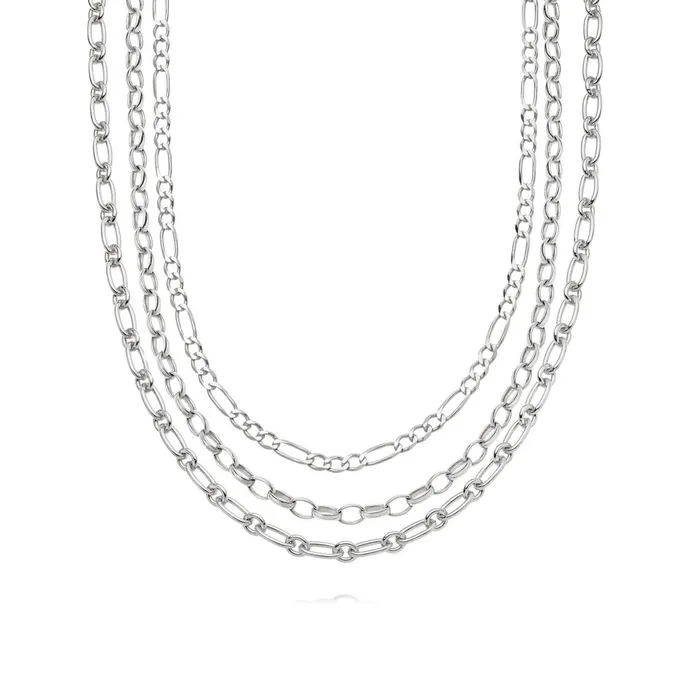 Women Necklace Layering Sets Daisy London Jewellery Silver Chains For Days Necklace Layering Set Women Necklace Layering Sets Daisy London Jewellery Silver Chains For Days Necklace Layering Set