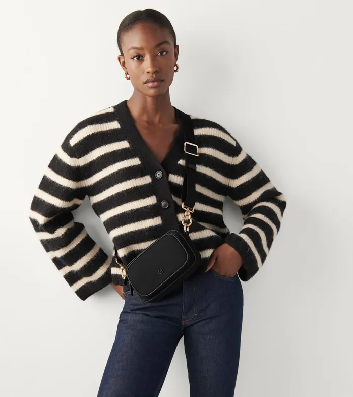 Women Neoprene Transit Bag Black Cole Haan Crossbody Bags