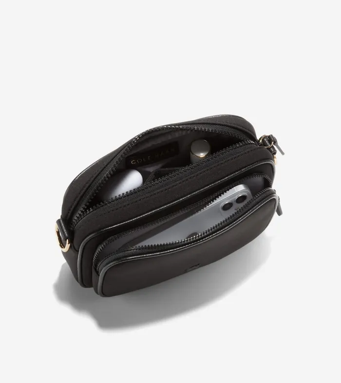 Women Neoprene Transit Bag Black Cole Haan Crossbody Bags