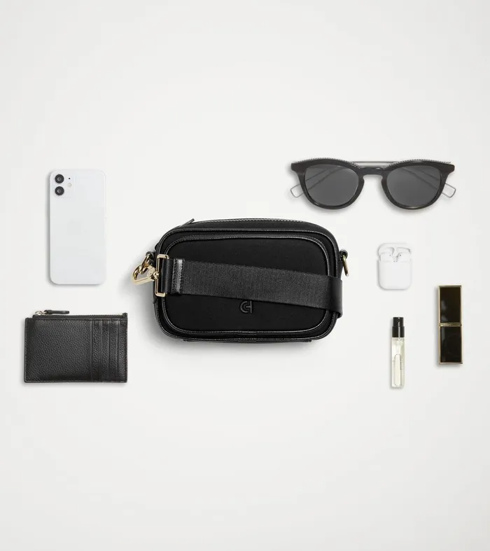 Women Neoprene Transit Bag Black Cole Haan Crossbody Bags