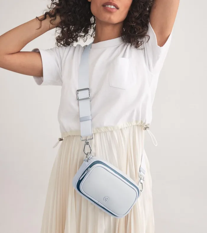 Women Neoprene Transit Bag Heatherstorm Gray Cole Haan Crossbody Bags