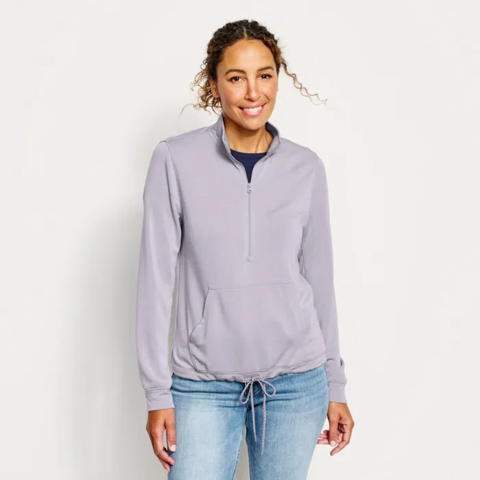 Women Odyssey HalfZip Sweatshirt Purple Fog Orvis Sweatshirts