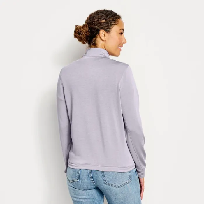 Women Odyssey HalfZip Sweatshirt Purple Fog Orvis Sweatshirts