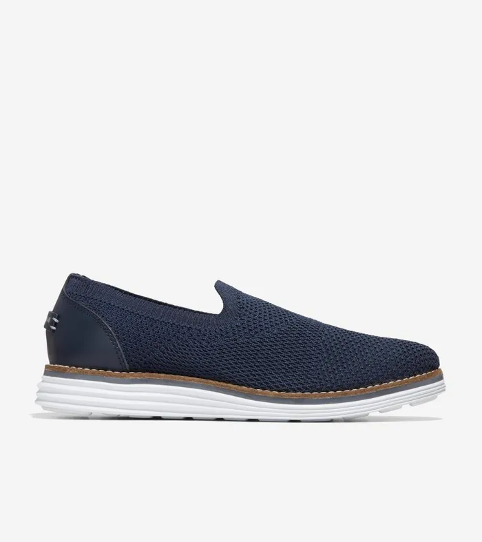 Women Original Grand Cloudfeel Meridian Loafer Navy Knitoptic White Cole Haan Loafers and Drivers Women Original Grand Cloudfeel Meridian Loafer Navy Knitoptic White Cole Haan Loafers and Drivers