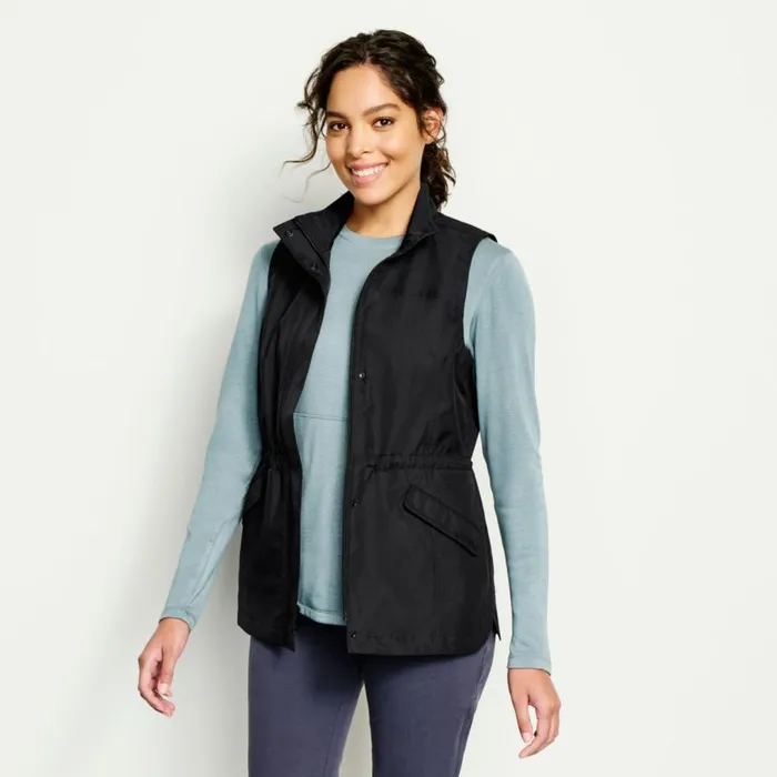 Women PackAndGo Vest Black Orvis Jackets