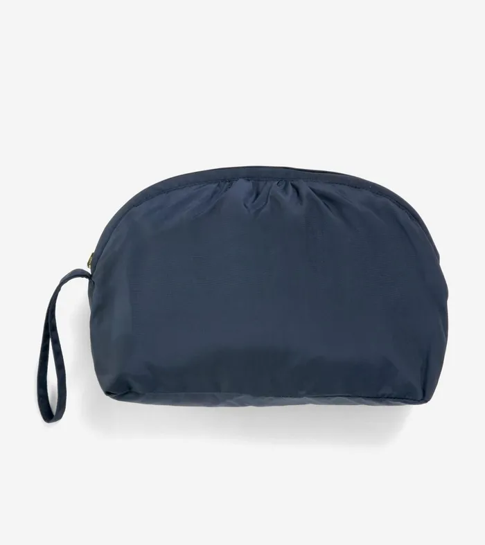 Women Packable Travel Rain Anorak Indigo Blue Cole Haan Outerwear