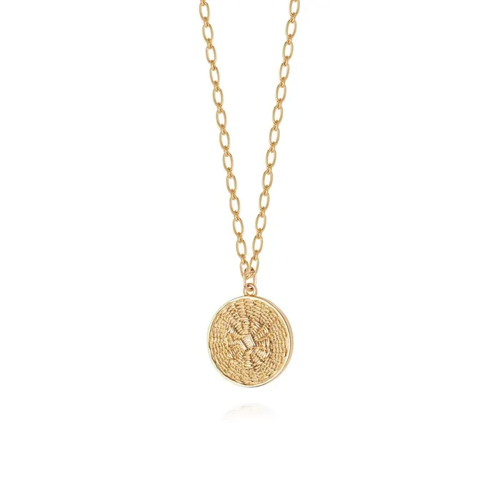 Women Pendant Necklaces Daisy London Jewellery Artisan Woven Necklace 18ct Gold Plate Women Pendant Necklaces Daisy London Jewellery Artisan Woven Necklace 18ct Gold Plate