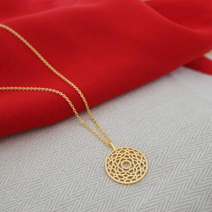 Women Pendant Necklaces Daisy London Jewellery Crown Chakra Necklace 18Ct Gold Plate