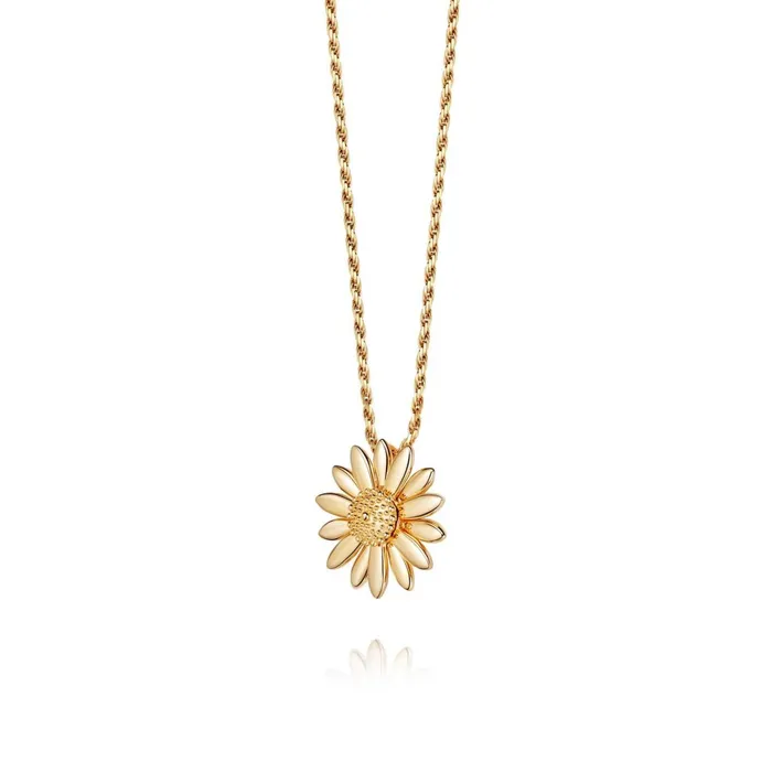 Women Pendant Necklaces Daisy London Jewellery English Daisy Necklace 18ct Gold Plate Women Pendant Necklaces Daisy London Jewellery English Daisy Necklace 18ct Gold Plate