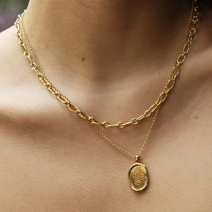 Women Pendant Necklaces Daisy London Jewellery Forget Me Not Necklace Flower 18Ct Gold Plate