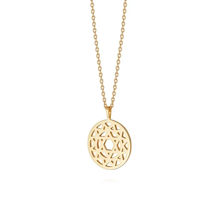 Women Pendant Necklaces Daisy London Jewellery Heart Chakra Necklace 18Ct Gold Plate Women Pendant Necklaces Daisy London Jewellery Heart Chakra Necklace 18Ct Gold Plate