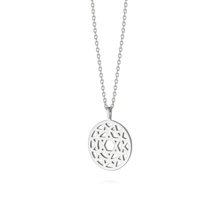 Women Pendant Necklaces Daisy London Jewellery Heart Chakra Necklace Silver