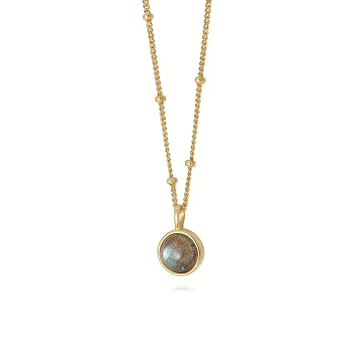 Women Pendant Necklaces Daisy London Jewellery Labradorite Healing Stone Necklace 18Ct Gold Plate Women Pendant Necklaces Daisy London Jewellery Labradorite Healing Stone Necklace 18Ct Gold Plate