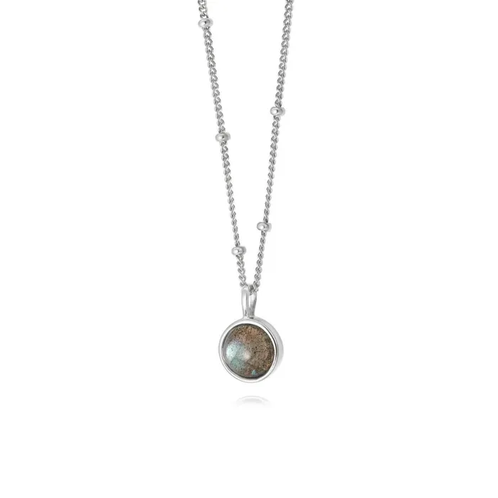 Women Pendant Necklaces Daisy London Jewellery Labradorite Healing Stone Necklace Silver Women Pendant Necklaces Daisy London Jewellery Labradorite Healing Stone Necklace Silver