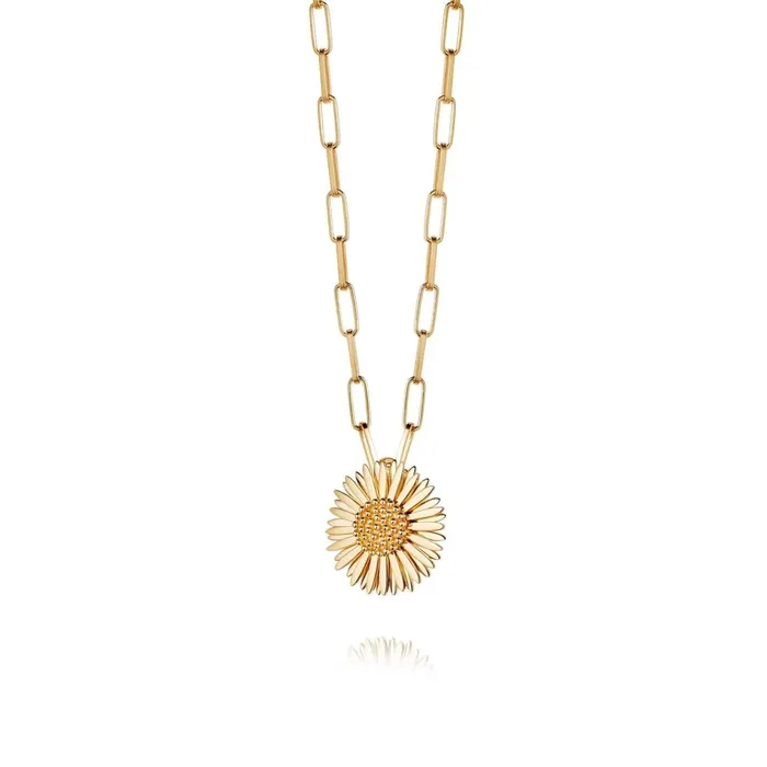 Women Pendant Necklaces Daisy London Jewellery Michaelmas Daisy Necklace 18ct Gold Plate Women Pendant Necklaces Daisy London Jewellery Michaelmas Daisy Necklace 18ct Gold Plate