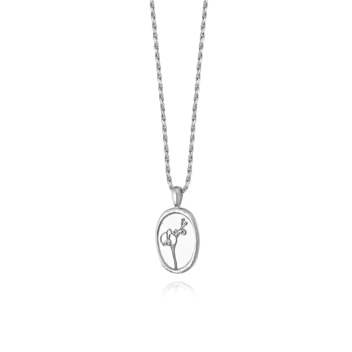 Women Pendant Necklaces Daisy London Jewellery Orchid Flower Necklace Sterling Silver Women Pendant Necklaces Daisy London Jewellery Orchid Flower Necklace Sterling Silver
