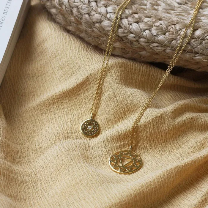 Women Pendant Necklaces Daisy London Jewellery Solar Plexus Chakra Necklace 18Ct Gold Plate