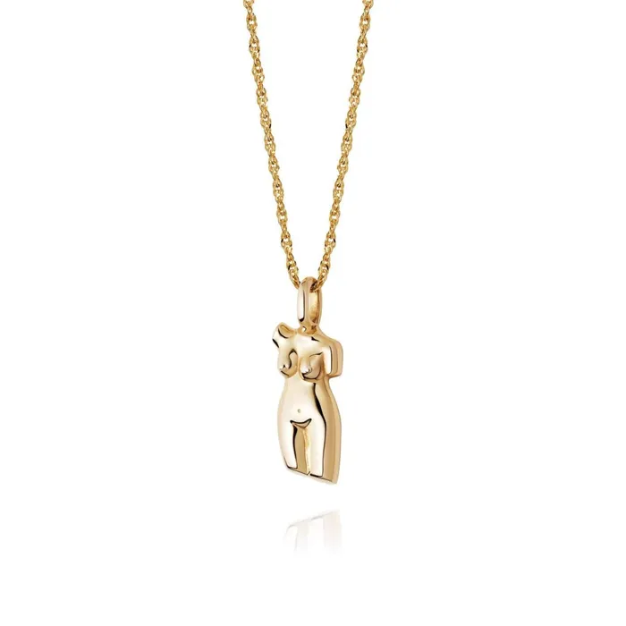 Women Pendant Necklaces Daisy London Jewellery Vita Necklace 18Ct Gold Plate