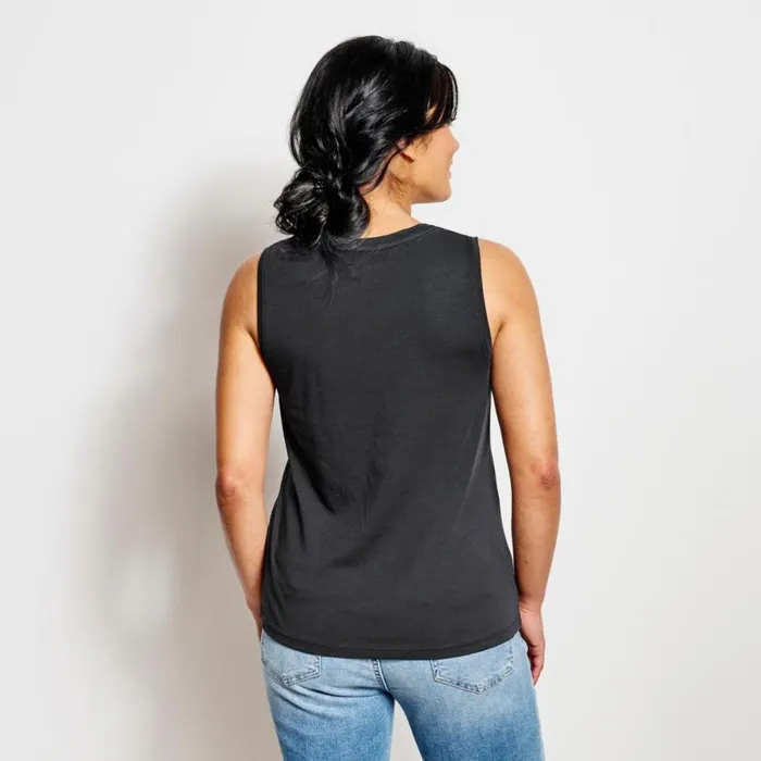 Women Perfect Tank Top Black Orvis Shirts