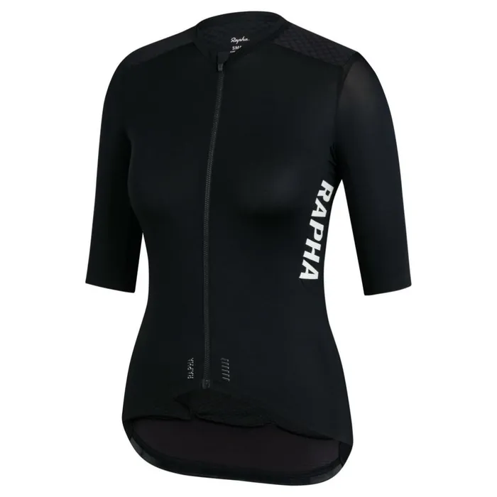 Women Pro Team Aero Cycling Jersey Blackwhite Rapha Jerseys