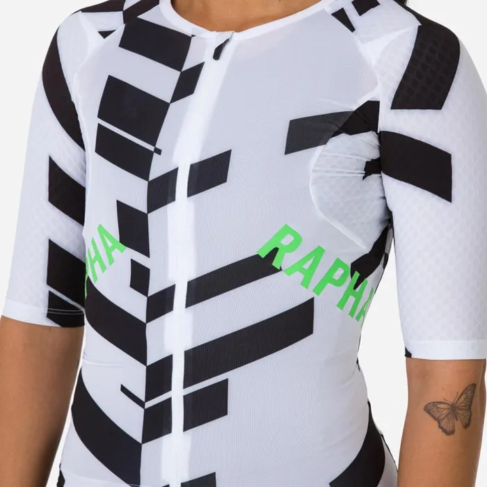 Women Pro Team Aero Jersey 8211 Data Print Multicolour 8211 Data Print Rapha Archive