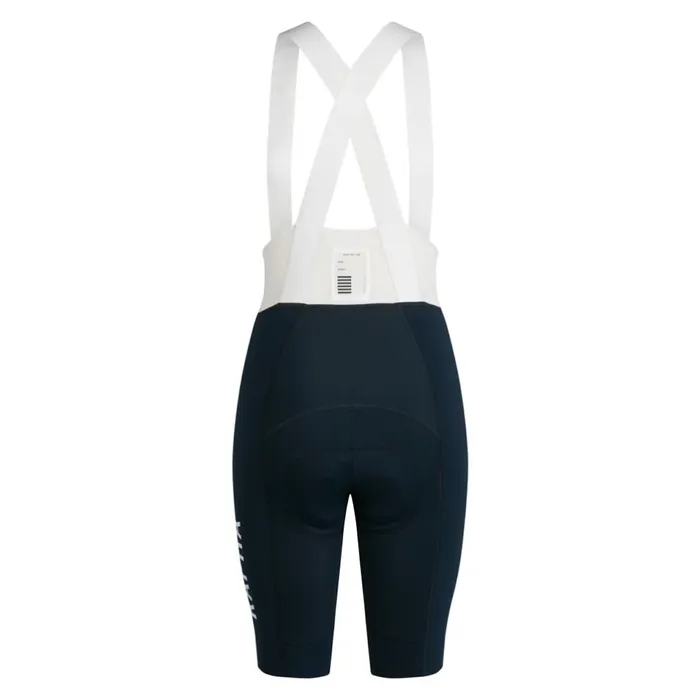 Women Pro Team Bib Shorts III 8211 Long Blackwhitegreen Whitedark Navy White Rapha Bibs Shorts and Tights