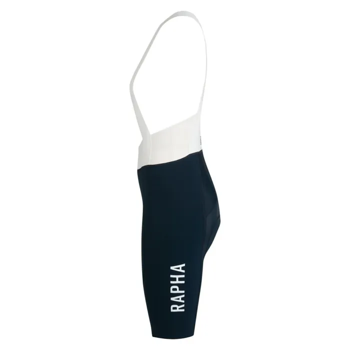 Women Pro Team Bib Shorts III 8211 Long Blackwhitegreen Whitedark Navy White Rapha Bibs Shorts and Tights