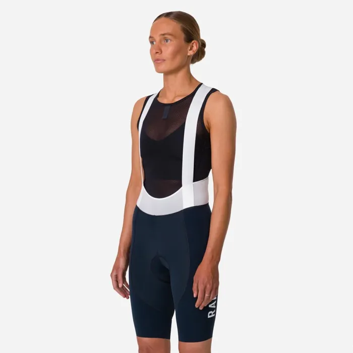 Women Pro Team Bib Shorts III 8211 Long Blackwhitegreen Whitedark Navy White Rapha Bibs Shorts and Tights