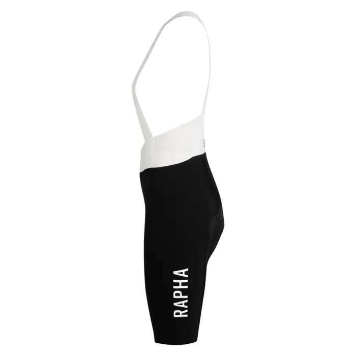 Women Pro Team Bib Shorts III 8211 Long Blackwhitegreen Whitedark Navy White Rapha Bibs Shorts and Tights