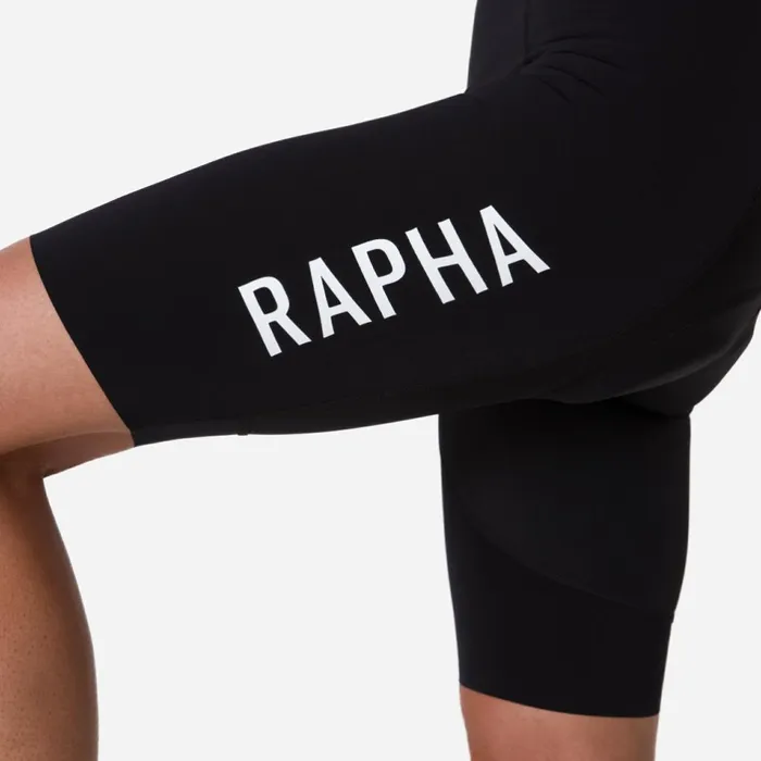 Women Pro Team Bib Shorts III 8211 Long Blackwhitegreen Whitedark Navy White Rapha Bibs Shorts and Tights