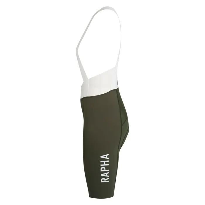 Women Pro Team Bib Shorts III 8211 Long Blackwhitegreen Whitedark Navy White Rapha Bibs Shorts and Tights